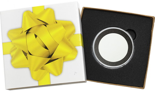 SilverTowne Natural Kraft Paper Gift Box with Yellow Bow Box Sleeve